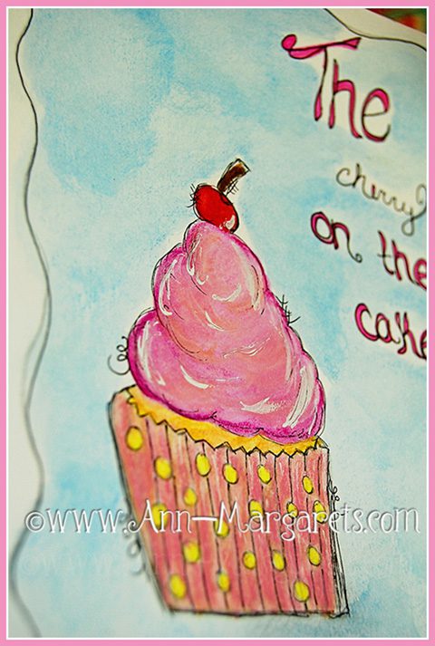 cupcake mixedmedia artwork sm