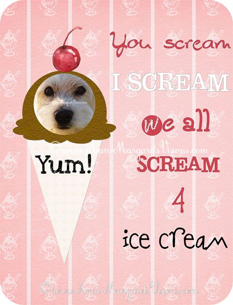 ice cream photo art